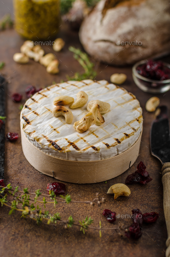 Grilled camembert cheese Stock Photo by PeteerS PhotoDune